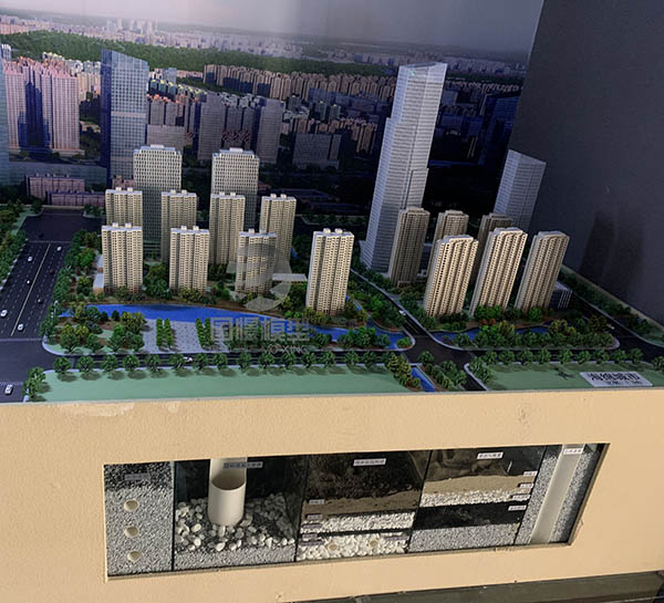 岗巴县建筑模型